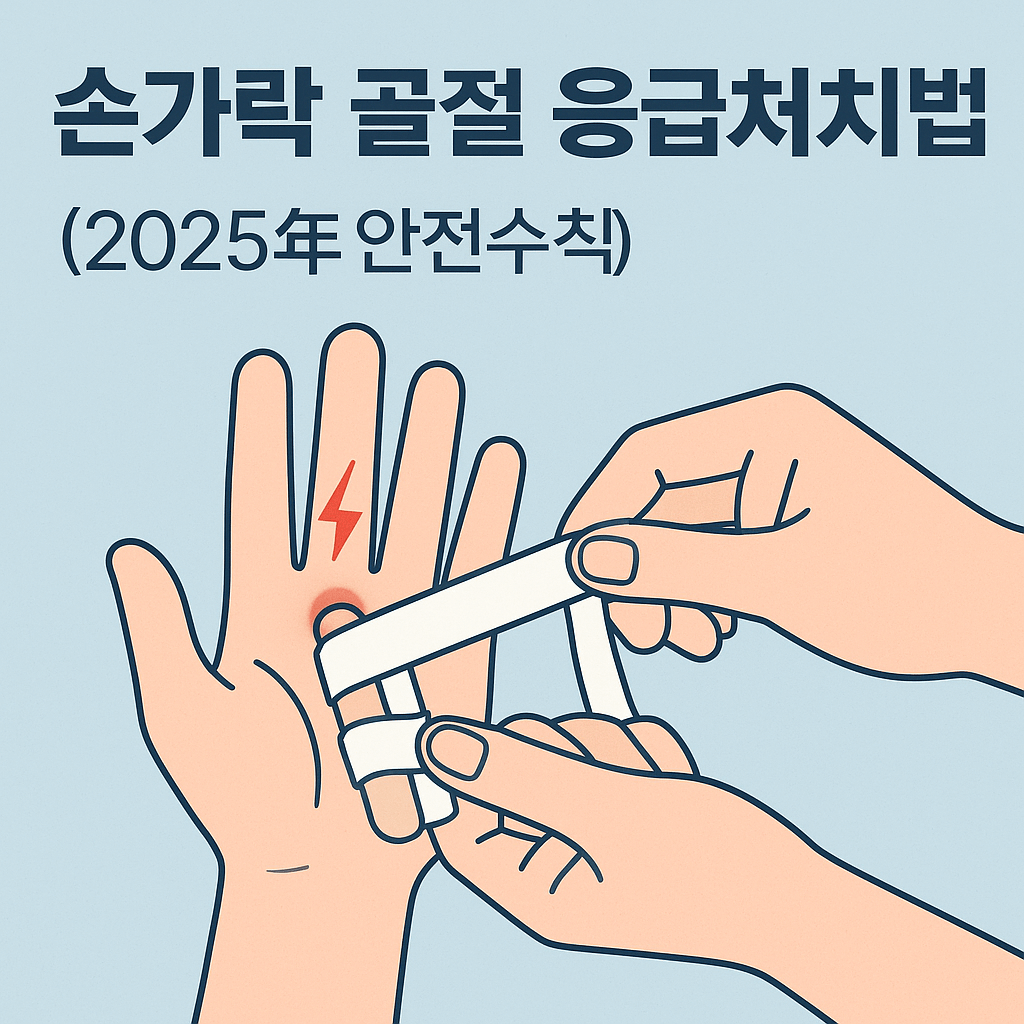 손가락 골절 응급처치법 (2025년 안전수칙)