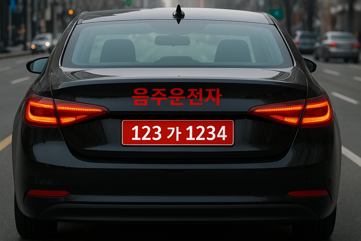 음주운전 특수번호판 골드대리운전
