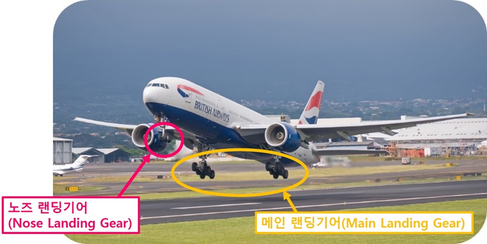 보잉-b777-여객기-노즈기어-랜딩기어-메인-개수-위치-표시-사진