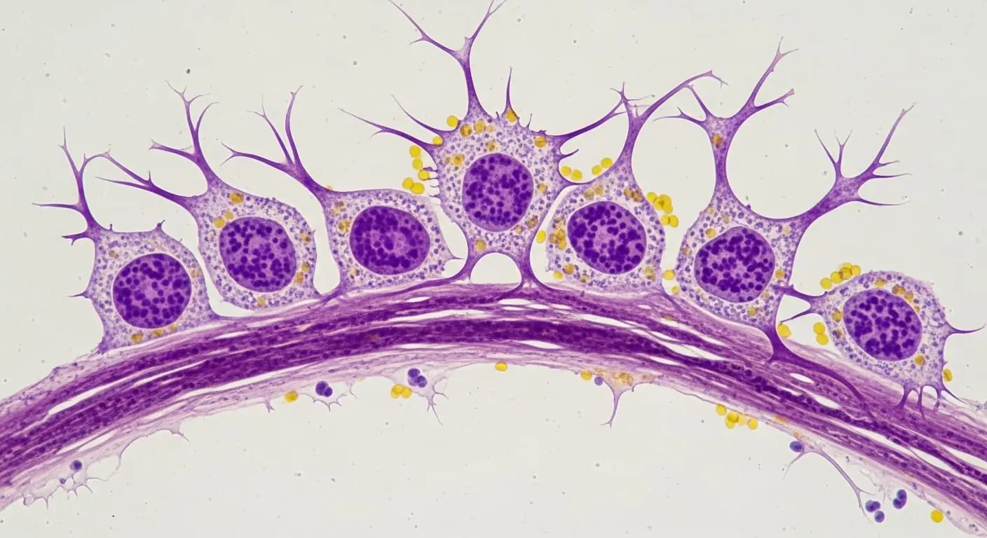 모낭-내-멜라닌세포-줄기세포(McSC)가-건강하게-재생하며-색소-세포로-분화하는-모습을-확대한-현미경-이미지