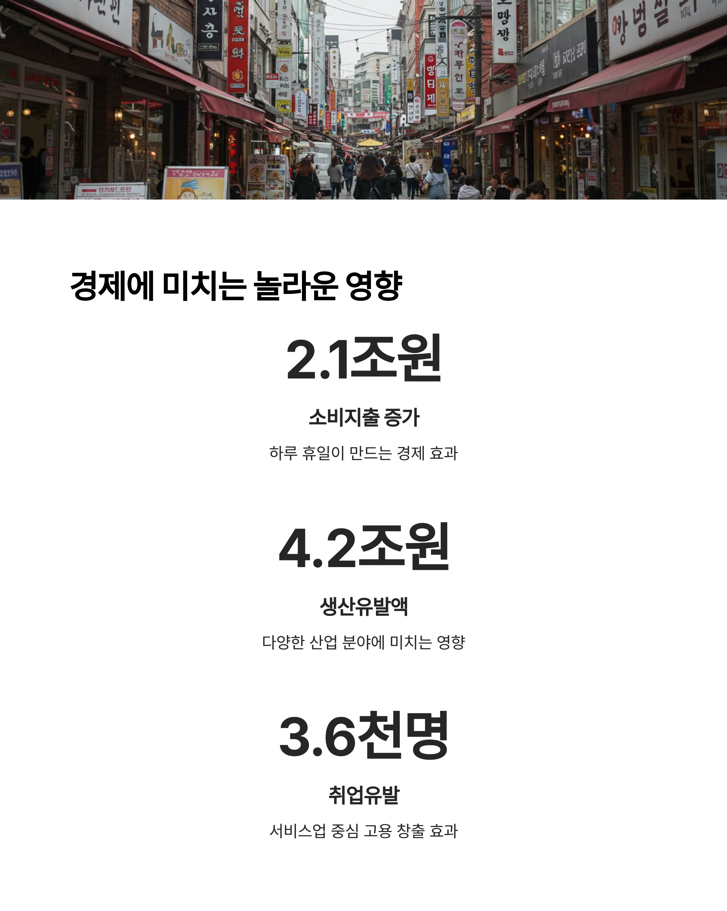 임시공휴일의 사회적 효과