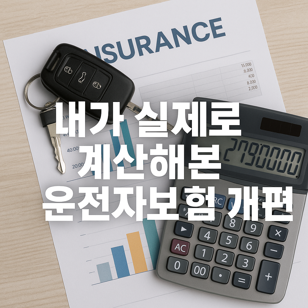 운전자보험 개편, 내가 실제로 계산해본 보장 변화 이야기