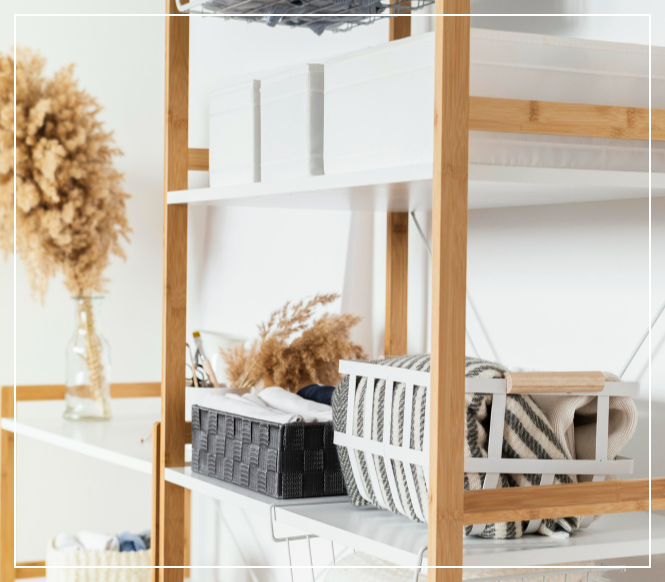 다용도실 수납 시스템 관련 사진