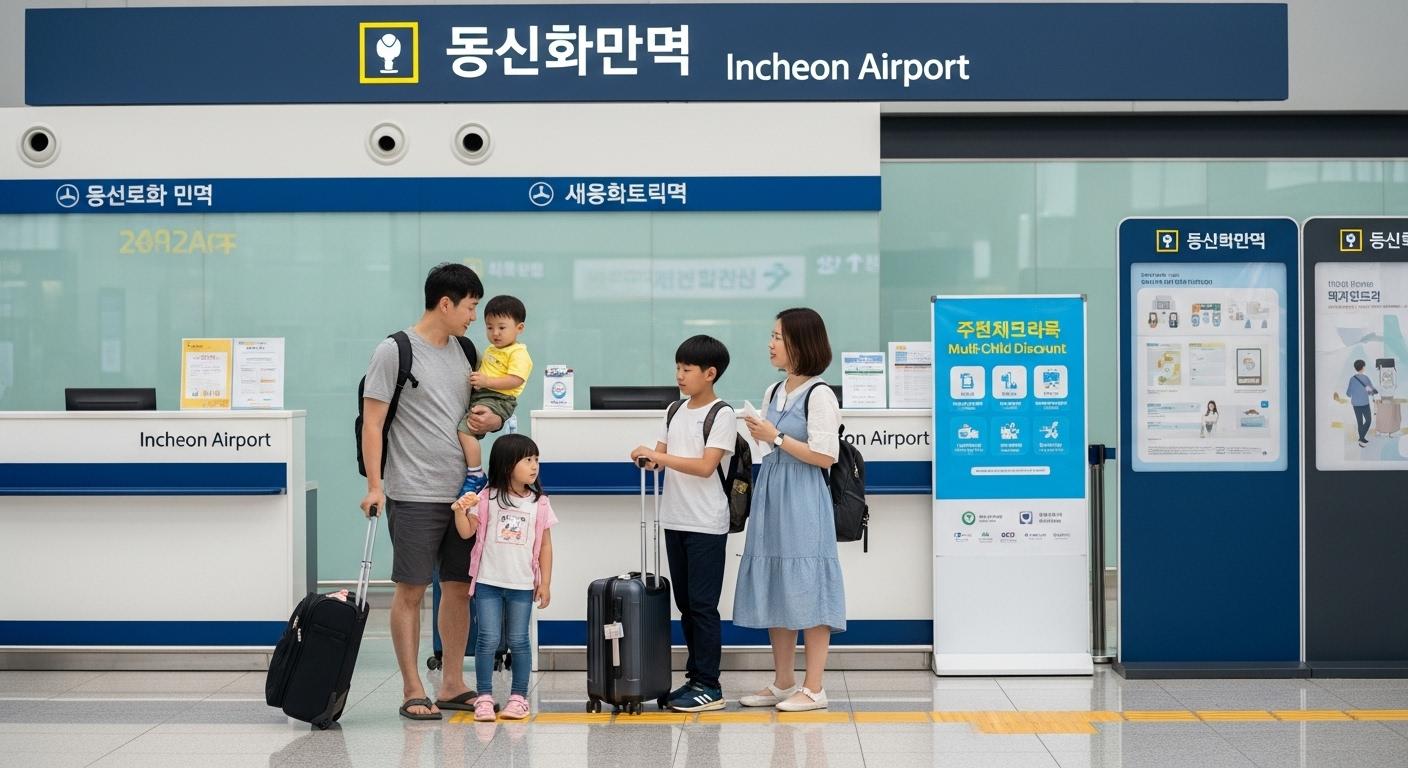 인천공항 다자녀 할인 등록