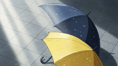 프롬프트로 만든 비 영상