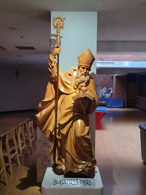 광북성당의 주보성인 성 아우구스티노