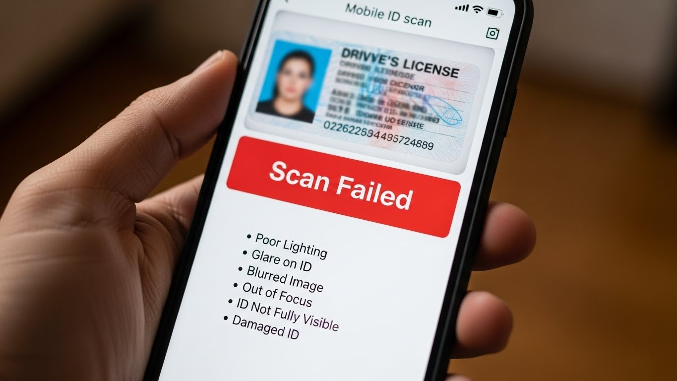 금융제도 서비스 원리 모바일 신분증 스캔 기능이 실패하는 대표적인 원인