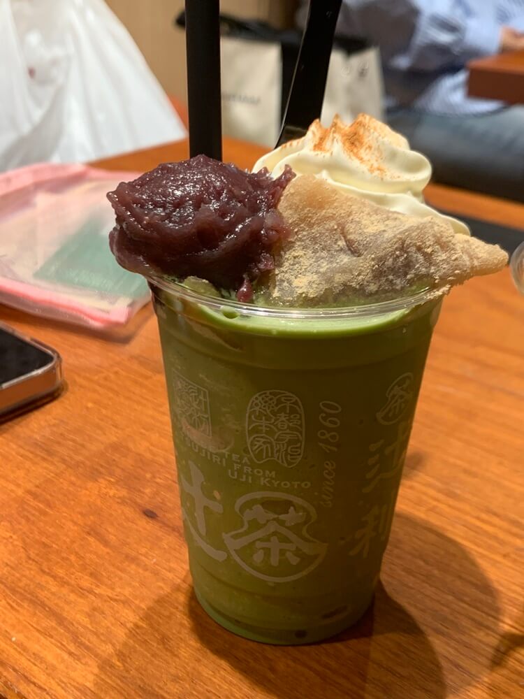 모찌, 팥 말차 스무디