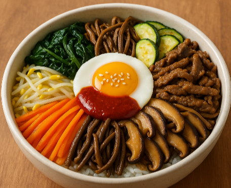한국 전통 음식 비빔밥 관련 사진