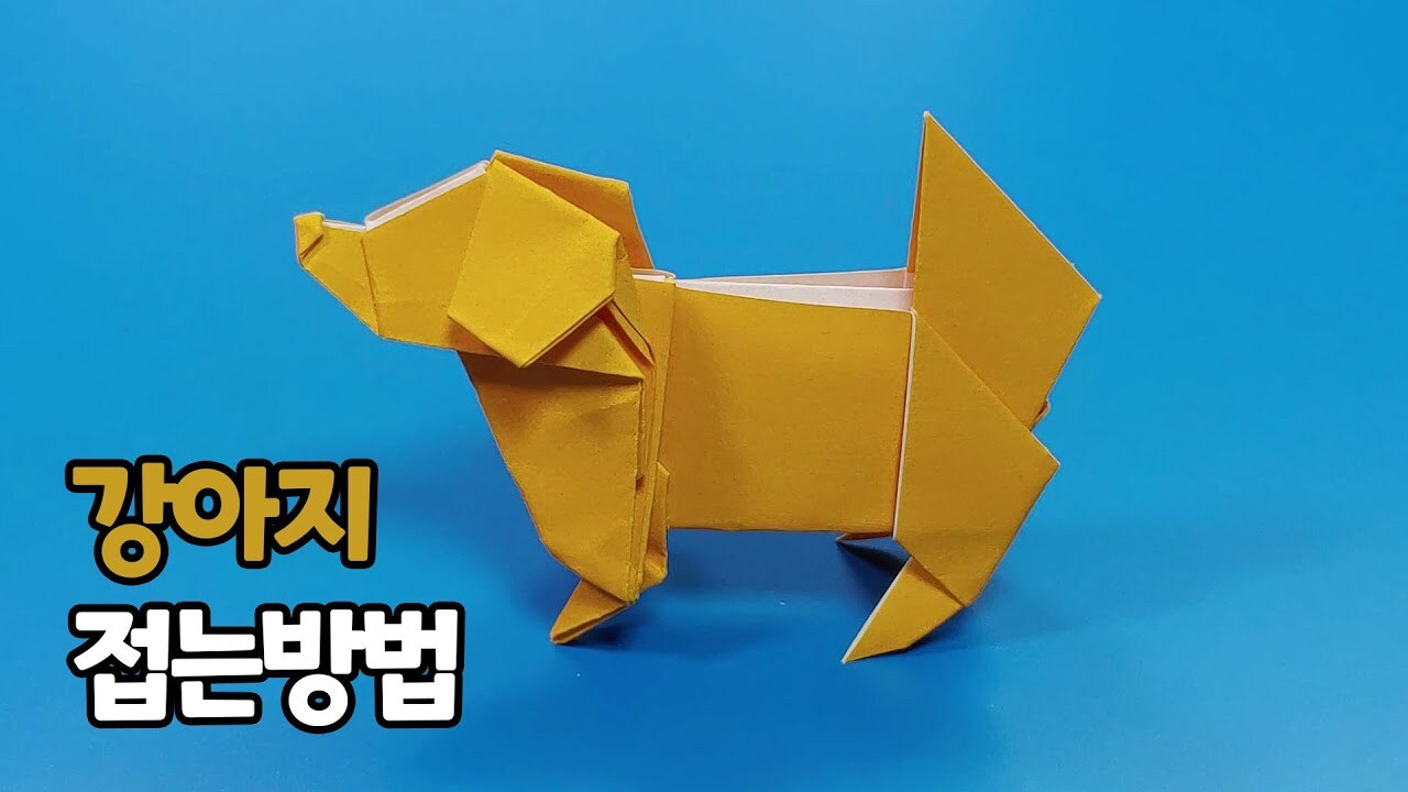 강아지 접는 법
