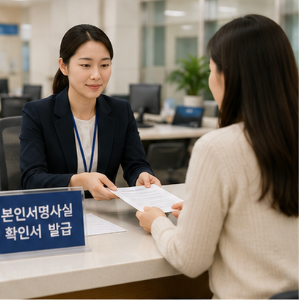 발급 후 확인해야 할 사항