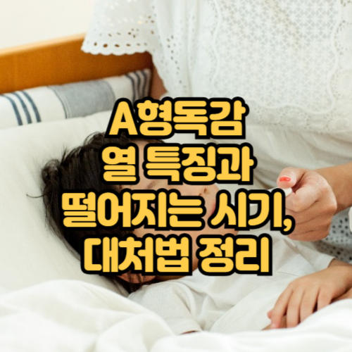 A형독감 열 특징과 떨어지는 시기, 대처법 정리