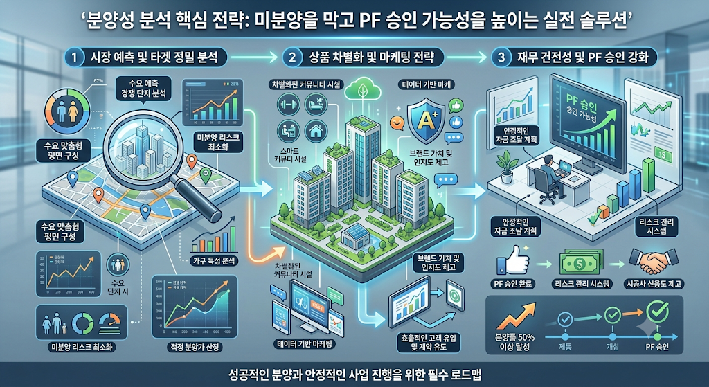 분양성 분석 핵심 전략, 미분양을 막고 PF 승인 가능성을 높이는 실전
