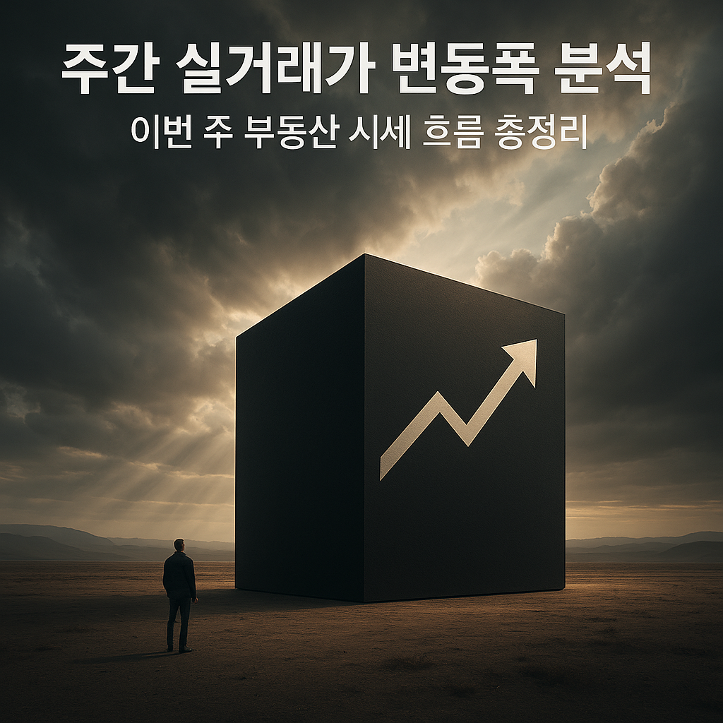 주간 실거래가 변동폭 분석 &ndash; 이번 주 부동산 시세 흐름 총정리