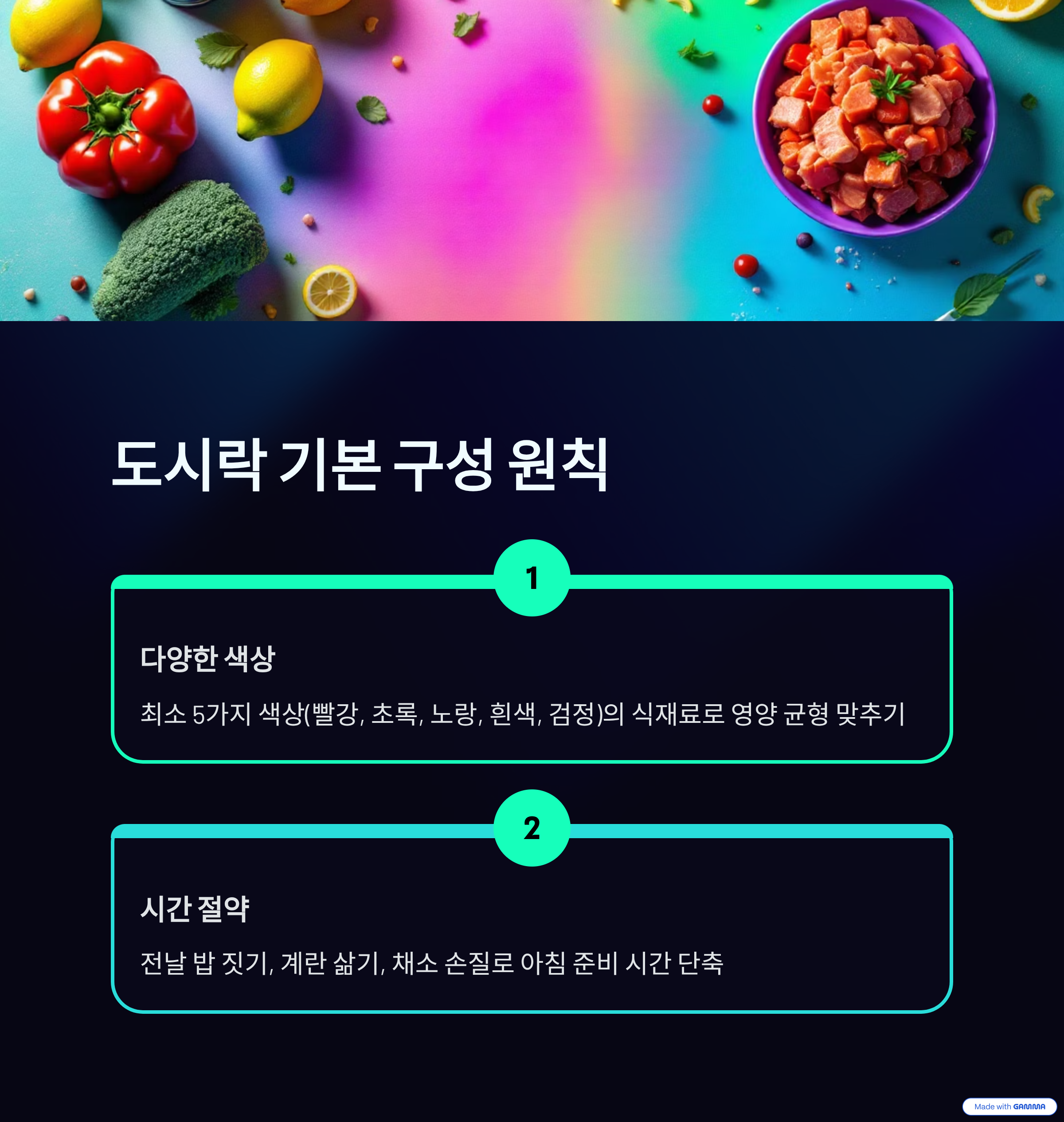 도시락 기본 구성