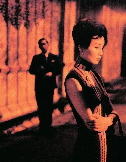 차파오를 입은 장만옥과 양복입은 양조위 2