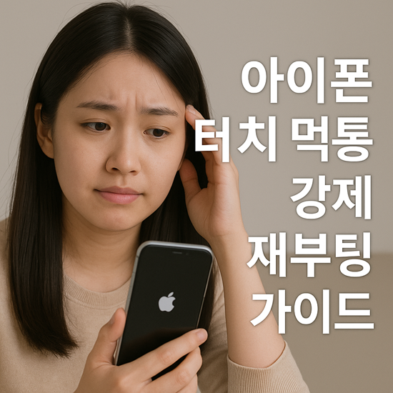 아이폰 터치 먹통 강제 재부팅 가이드