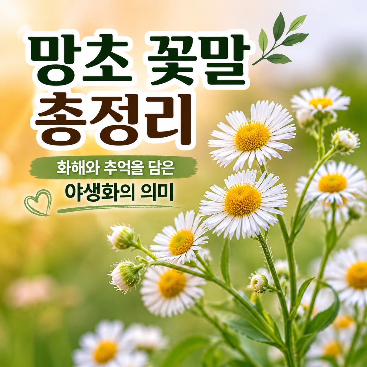 망초 꽃말