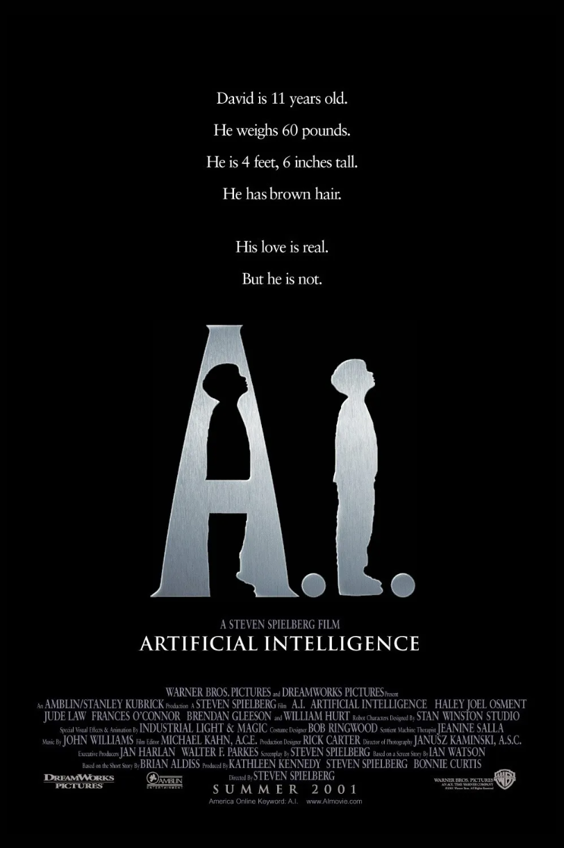 영화 A.I. 공식 포스터