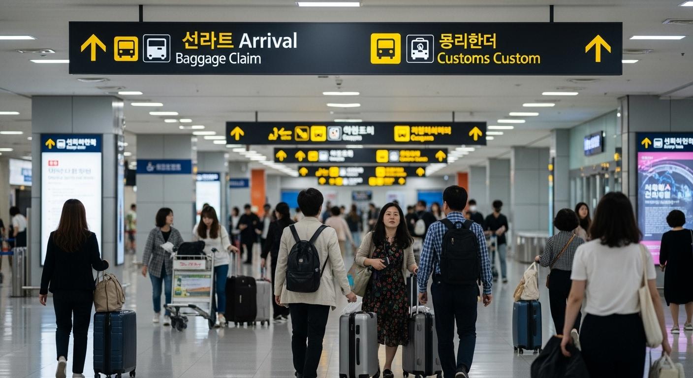 김포공항 도착정보