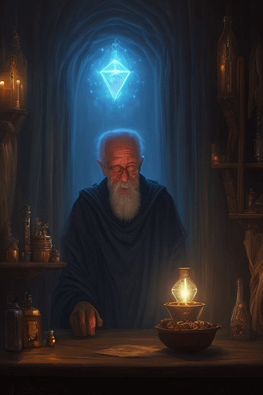 Playground AI로 생성한 그림(1) - 마법사