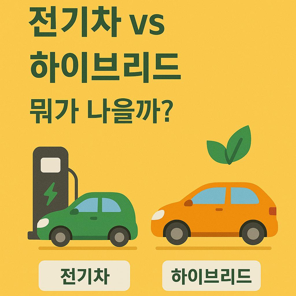 전기차 vs 하이브리드 뭐가 나을까? 관련 이미지 사진