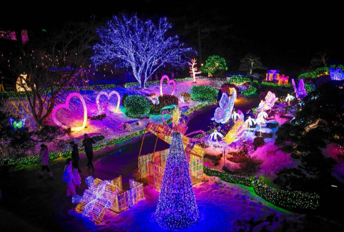 아침고요수목원 오색별빛정원전