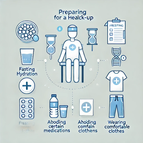 건강검진 시 우리가 해야 할 일을 요약한 이미지