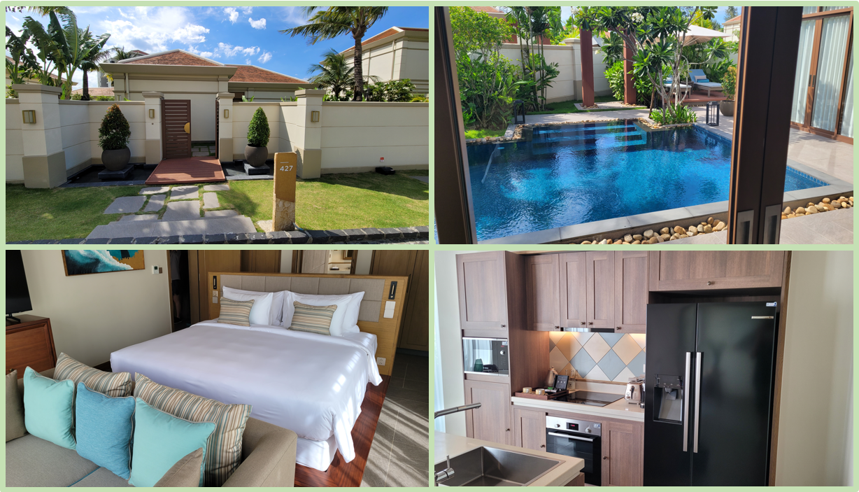 퓨전-리조트-앤-빌라스-원배드-풀빌라동-모습을-보여주는-사진들