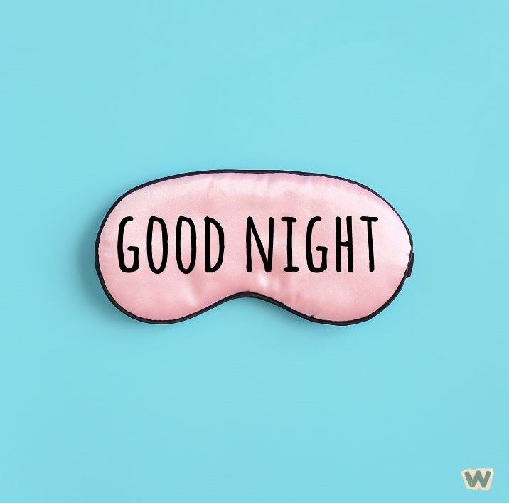 GOOD NIGHT 수면 안대 - 멜라토닌 효과 높이는 수면환경 개선 도구 via canva