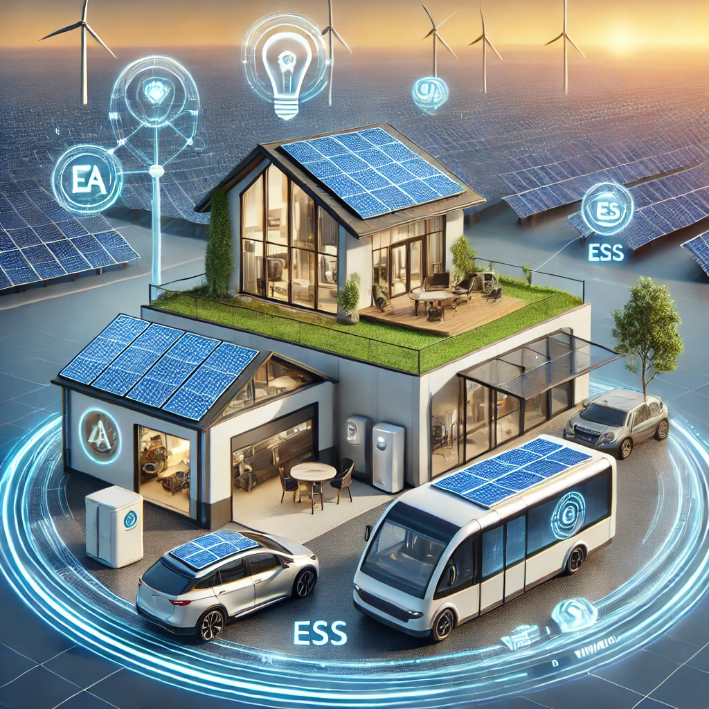 미래형 미니 태양광 시스템 – 스마트홈 & 전기차 연계