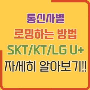 로밍하는 방법