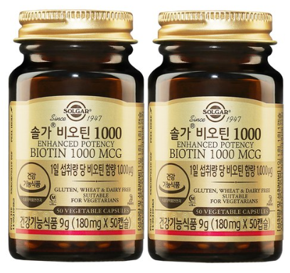 솔가 비오틴 1000&#44; 50정&#44; 2개