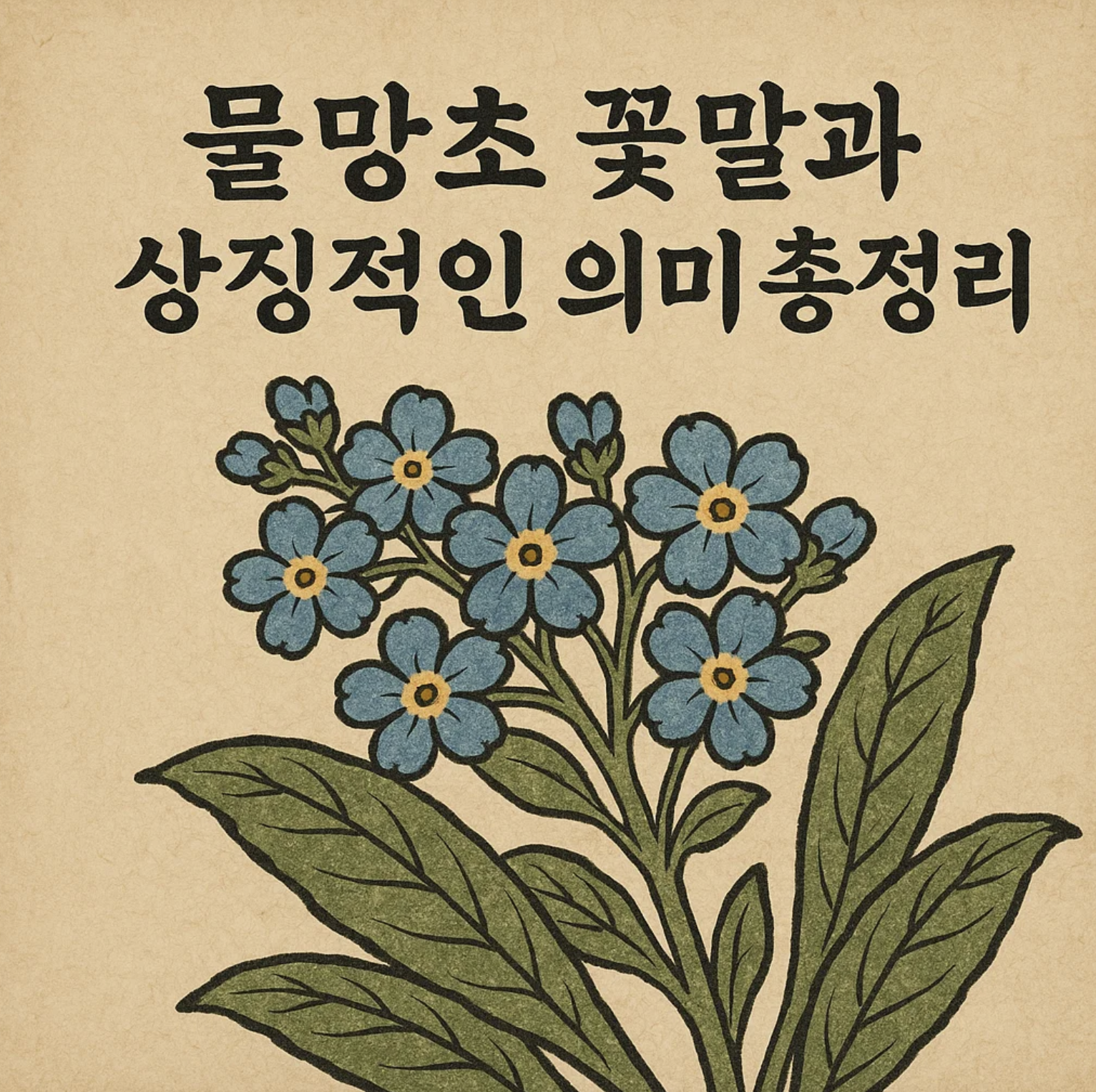 물망초 꽃말과 상징적인 의미 총정리