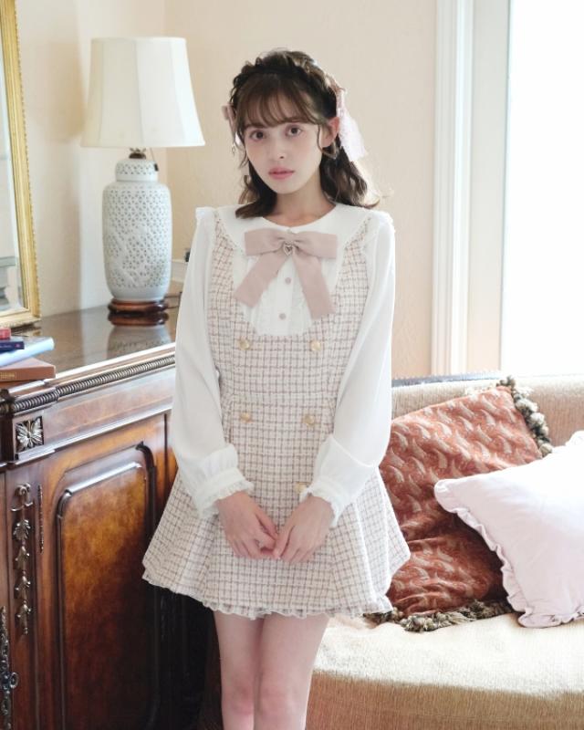 LIZ LISA 리즈리사 트위드 셋업 양산형 지뢰계