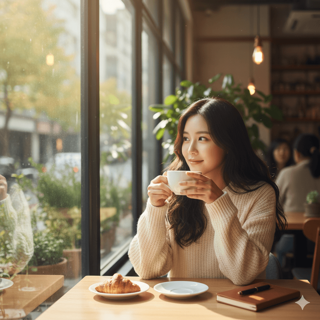 커피 마시는 습관 - 사진