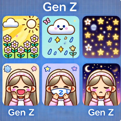 Z세대가 열광하는 카톡 만화 프로필 사진 심리 해석