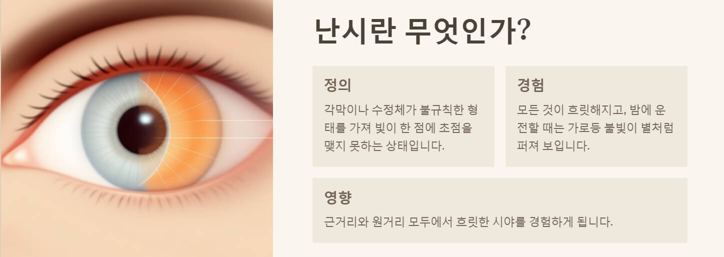 난시 증상 치료법