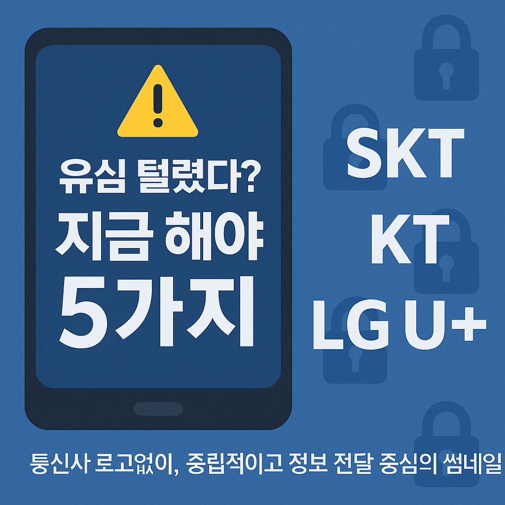 유심 해킹 의심될때 5가지 응급조치 (모든 통신사 공통)-썸네일