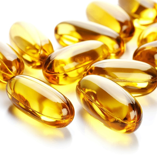 오메가3 젤 캡슐 클로즈업