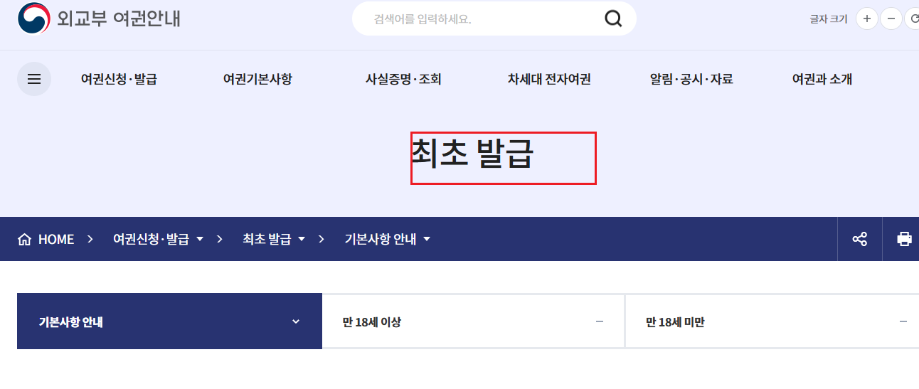 여권 발급 준비물