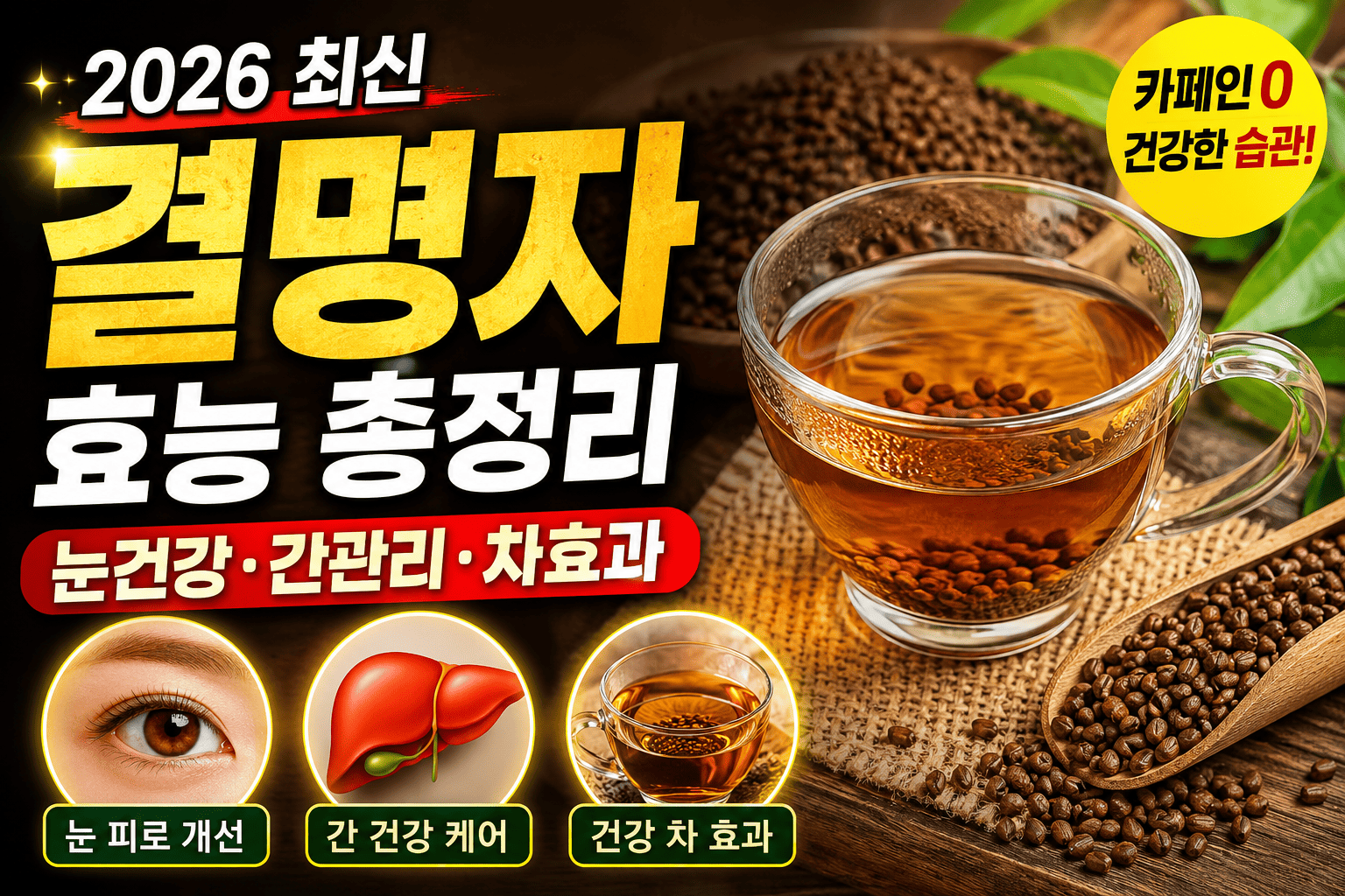 2026 결명자 효능 (눈건강, 간관리, 차효과)