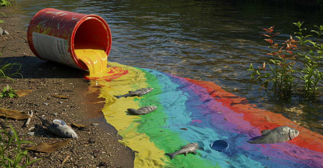 페인트통 버리기