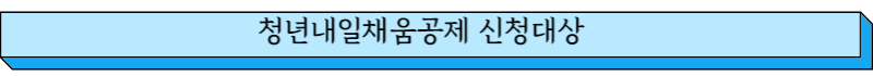 청년내일채움공제 신청대상