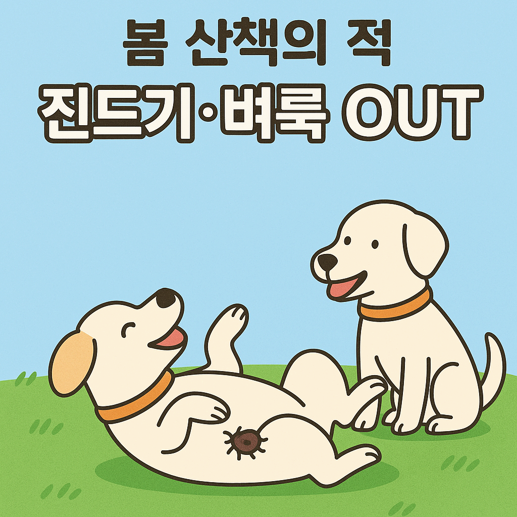 봄 산책의 적, 진드기, 벼룩 OUT