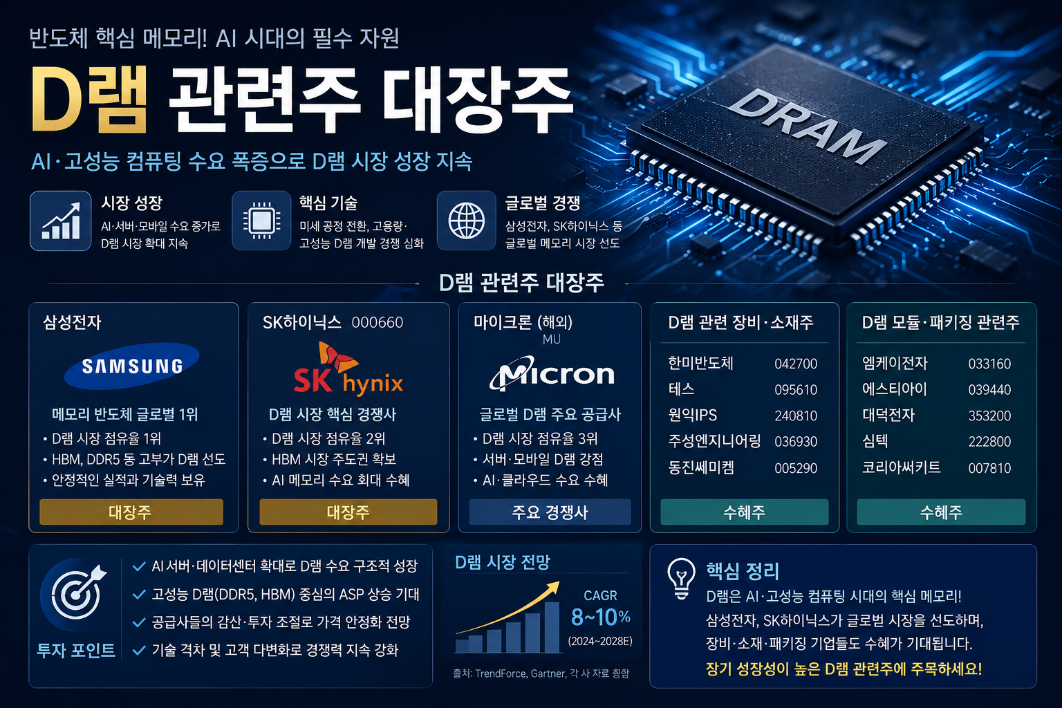 D램 관련주 대장주