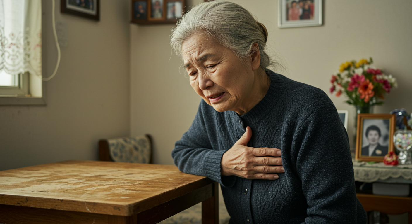80대 여성 협심증 초기 증상 1