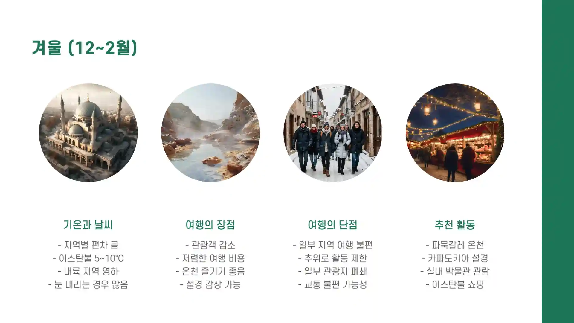 튀르키예 여행하기 좋은 계절