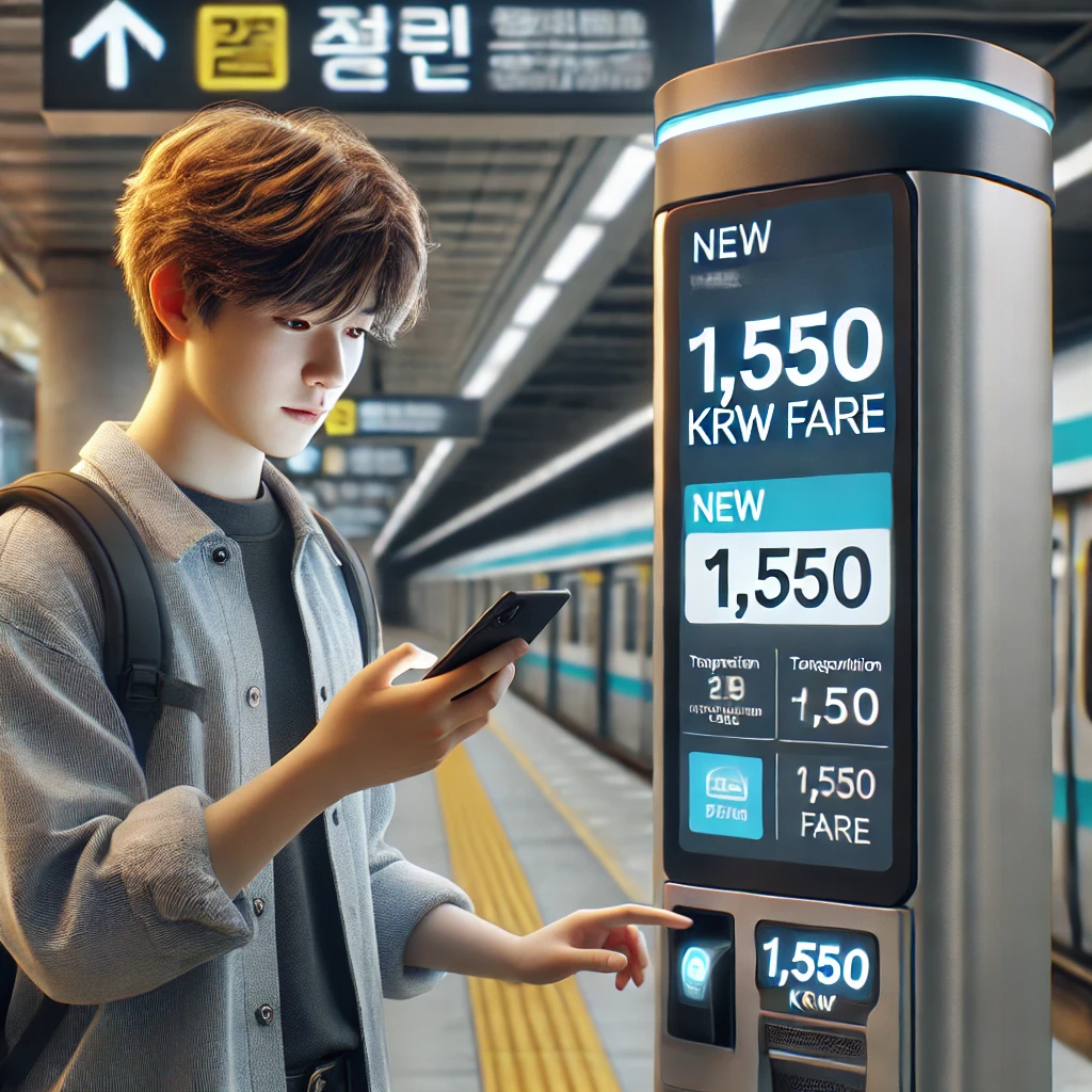 2025년 수도권 지하철 요금 1,550원 확정! 교통비 절약 팁 총정리