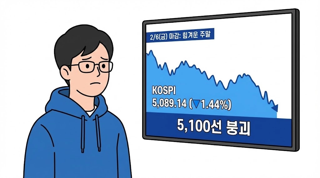 [마감] 코스피 5,100선 사수 성공! 폭락 멈추고 반등 준비하는 시장 대응 전략